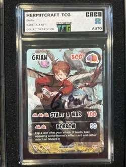Autographed - Grian Collector’s Edition Hermitcraft TCG Card - Limited Edition - Image 3