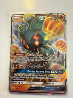 Pokemon Marshadow GX TCG Burning Shadows Holo Ultra Rare Card 80/147 - Image 1
