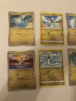Lot Of 6 Dratini and Dragonair Pokemon Cards - Image 2