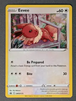 Eevee SWSH175 SWSH: Sword & Shield Promo Card Pokemon Holo - NM - Image 1