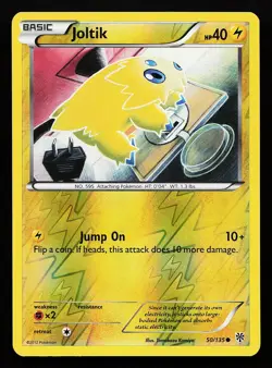 Joltik 50/135 Reverse Holo Plasma Storm Pokemon Card - Image 1