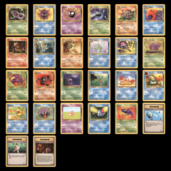 Vintage Pokemon Card Lot 26 MP-LP Cards Fossil Set Arbok Gastly Magmar WOTC VTG - Image 1