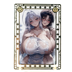 Goddess Story: 2 Waifus Spicy Metal Anime Waifu CCG Card - Image 2