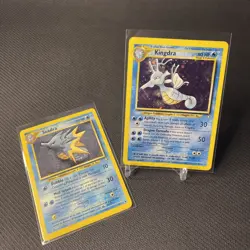 Pokemon Card - Kingdra 8/111 Neo Genesis Holo Rare & Seadra 48/111 WOTC - Image 1