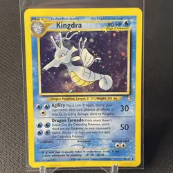 Pokemon Card - Kingdra 8/111 Neo Genesis Holo Rare & Seadra 48/111 WOTC - Image 2