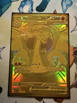 Charizard X Ex 130/094 Phantasmal Flames Mega Hyper Rare Gold Pokemon Card - Image 1