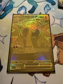 Charizard X Ex 130/094 Phantasmal Flames Mega Hyper Rare Gold Pokemon Card - Image 4