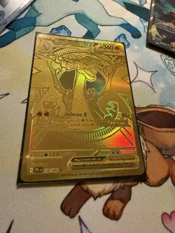Charizard X Ex 130/094 Phantasmal Flames Mega Hyper Rare Gold Pokemon Card - Image 5