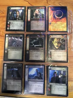 Lord Of The Rings Trading Card Game Lot of 25 cards in plastic binder holder - Image 1