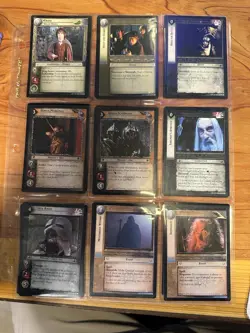 Lord Of The Rings Trading Card Game Lot of 25 cards in plastic binder holder - Image 2