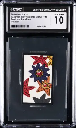 2013 POKEMON PLAYING CARDS STARMIE & STARYU CGC 10 GEM MINT - Image 1