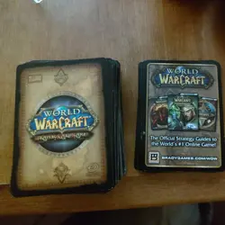 World of Warcraft Trading Card Game Lot Of 90 Cards and 10 code cards.year 2007. - Image 1