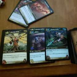 World of Warcraft Trading Card Game Lot Of 90 Cards and 10 code cards.year 2007. - Image 2