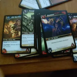 World of Warcraft Trading Card Game Lot Of 90 Cards and 10 code cards.year 2007. - Image 3