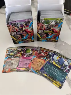 Pokemon Mega Evolution Booster Filler Lot Cards Mega Lucario Gardevoir Absol - Image 1