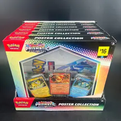 Prismatic Evolutions Poster Collection Box Set of 6 Pokemon SV Trading Card Game - Image 1