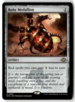 MTG - Ruby Medallion 295 Regular NM Modern Horizons 3 - Image 1