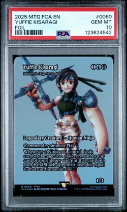 4542 Yuffie Kisaragi 2025 MTG Final Fantasy FCA #0060 Foil PSA 10 - Image 1