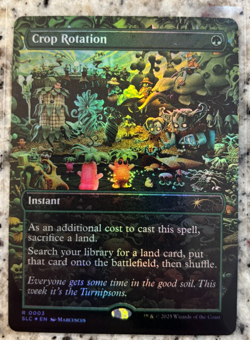 Magic the Gathering Secret Lair Encyclopedia Crop Rotation FOIL MTG - Image 1