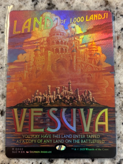 Magic the Gathering Secret Lair Encyclopedia Vesuva FOIL MTG (b) - Image 1