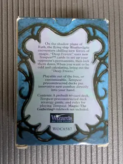 Magic The Gathering: The Rath Cycle Tempest 'Deep Freeze' Deck COMPLETE Set - Image 2