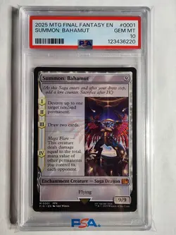 Magic - Summon: Bahamut M 0001 Final Fantasy Regular PSA 10 - Image 1