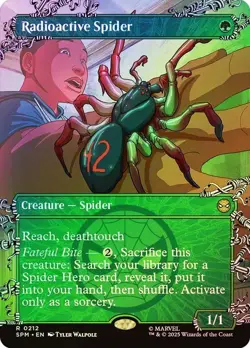Radioactive Spider Foil Showcase Marvel's Spider-Man NM MTG - Image 1