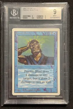 MTG Unlimited Psionic Blast BGS 9 Quad + MINT (9.5 edges) 1993 🔥🔥🔥 Magic - Image 1