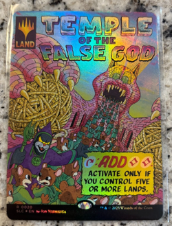 Magic the Gathering Secret Lair Encyclopedia TEMPLE OF THE FALSE GOD FOIL MTG - Image 1