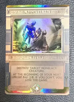 Slaughter Pact Masterpiece Series: Amonkhet Invocations Foil MTG NM Magic - Image 1