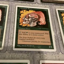 Sixteen 1994 - 97 Magic The Gathering Rare MTG Cards Sleeve Protected Elves TCG - Image 3