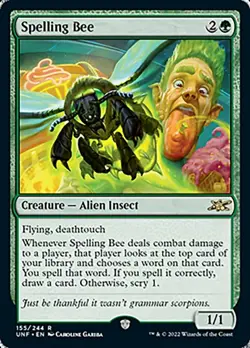 Spelling Bee - Unfinity #155/244 MTG Magic The Gathering - Image 1