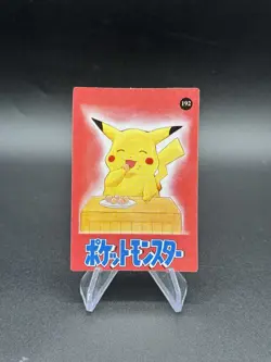 Pikachu Silly Holo Pokemon Vintage Pocket Monsters Vending Prism Sticker - Image 2