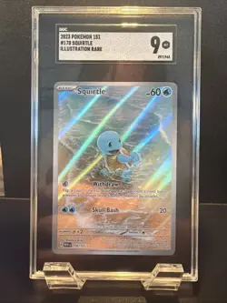 2023 POKEMON MEW EN-151 ILLUSTRATION RARE #170 SQUIRTLE SCG 9 - Image 1