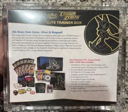 CROWN ZENITH ETB ELITE TRAINER BOX NEW SEALED 2023 POKEMON SWORD & SHIELD PROMO - Image 2