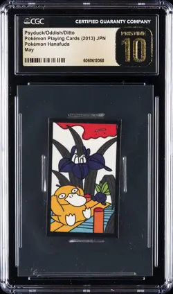 2013 POKEMON PLAYING CARDS HANAFUDA MAY PSYDUCK/ODDISH/DITTO CGC 10 PRISTINE - Image 1