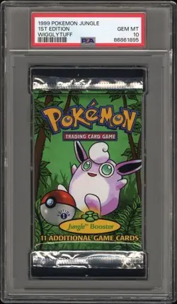 PSA 10 Pokemon Jungle Foil Graded Booster Pack - Wigglytuff Art 1999 - Image 1