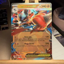 Mega Lucario ex 012 Mega Evolution Black Star Promo Double Rare Pokemon TCG MINT - Image 1