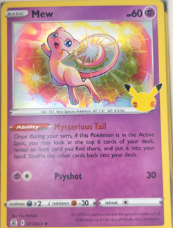 Pokemon Mew #11 Trading Card Game CCG TCG - Image 1