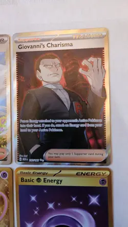 Pokemon 151 Lot Giovanni's Charisma Daisys Help Mew And Basic Energy Hyper Rare - Image 5