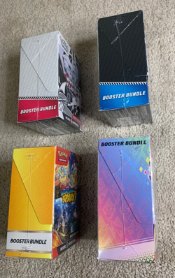 Pokemon Booster Bundle Lot of 4 - Prismatic Evolutions Black Bolt White Flare SS - Image 3