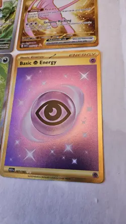 Pokemon 151 Lot Of 4 Caterpie Illustration Rare Mew And Basic Energy Hyper Rare - Image 3