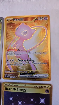 Pokemon 151 Lot Of 4 Caterpie Illustration Rare Mew And Basic Energy Hyper Rare - Image 4