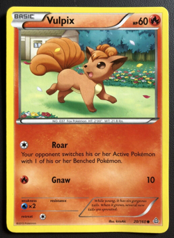 Vulpix 20/160 XY Primal Clash Pokemon Regular Common LIGHTLY PLAYED LP - Image 1