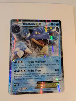 Pokemon TCG Blastoise EX Generations 17/83 Holo Holo Rare EX LP - Image 1