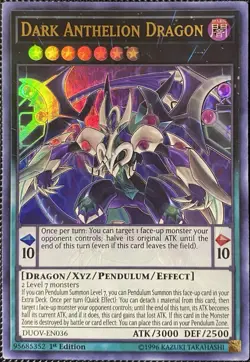 Dark Anthelion Dragon DUOV-EN036 Duel Overload 1st Edition - Yugioh Card - Image 1