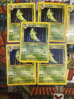 Pokemon TCG Metapod Base Set 54/102 Regular Unlimited Common Card (x6) 💎🔥 - Image 3