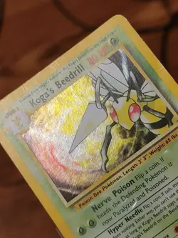 2000 Pokemon Card Holo Koga's Beedrill 9/132 Gym Heroes WOTC RARE MP - Image 5