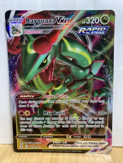 Pokemon Evolving Skies Rayquaza Vmax Foil Card Rare 111/203 - Image 1