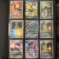 Pokemon Card Binder Collection Lot Of 126 Cards Full arts & More! BinderIncluded - Image 1